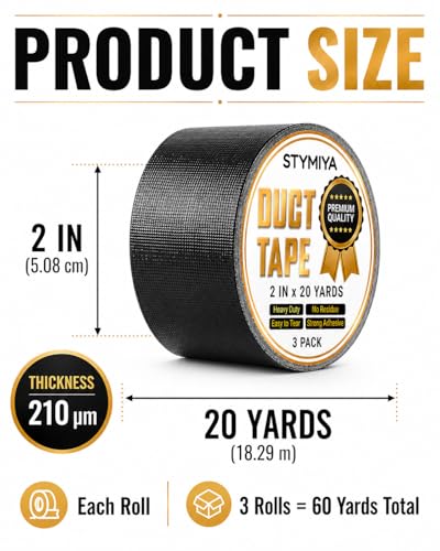 Black+White+Silver Duct Tape: Wide Waterproof Outdoor Furniture Repair Tape Bulk Heavy Duty - Strong Adhesive Weather UV Resistant No-Residue Masking Tapes Patterns Variety (3 * 2IN*20Yards) - color: Grey+Black+White, size: 3*2in*20yards