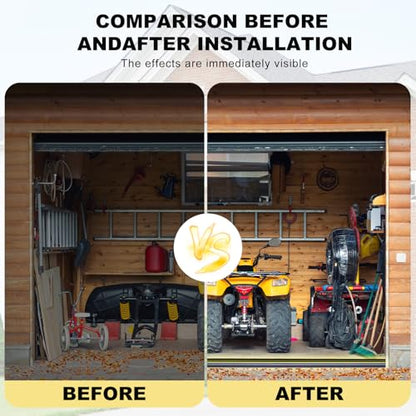 DGSL 20FT Garage Door Threshold Seal Strip, Upgrade 0.7'' Heavy Duty Garage Rubber Bottom Seal, DIY Weather Stripping Replacement with 2 Adhesives - size: 20FT