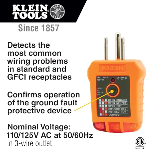 Klein Tools 80023P Tool Set, Home Inspector Tool Kit with Digital Moisture Meter, Non-Contact Voltage Tester, GFCI Outlet Tester, 3-Piece - style: Home Inspector Kit