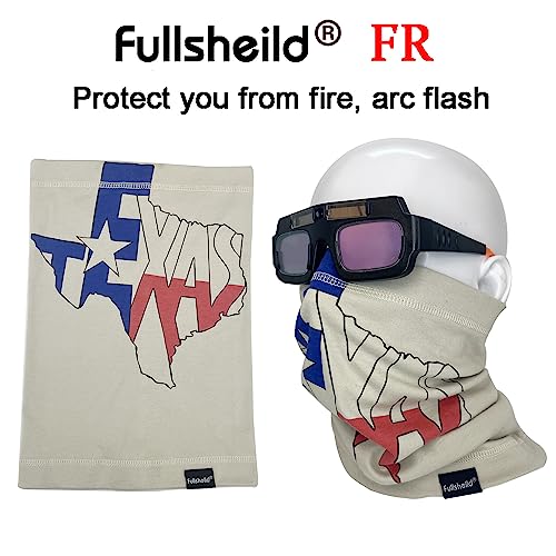 Fullsheild FR Flame Resistant Face Mask Full Cover Neck Gaiter Snood for Welding Hunting Army Military Working - color: Texas