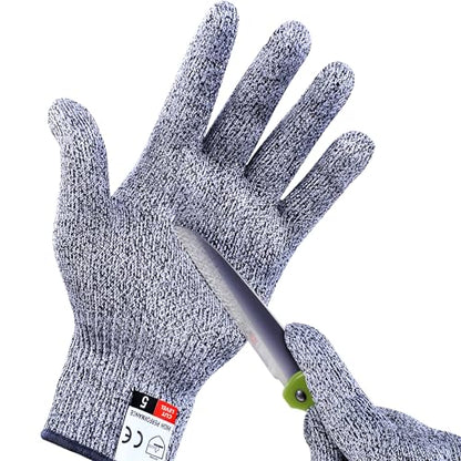 THOMEN 4 PCS (M+L) Cut Resistant Gloves Level 5 Protection for Kitchen, Upgrade Safety Anti Cutting Gloves for Meat Cutting - size: Medium, style: Original-1 Pairs