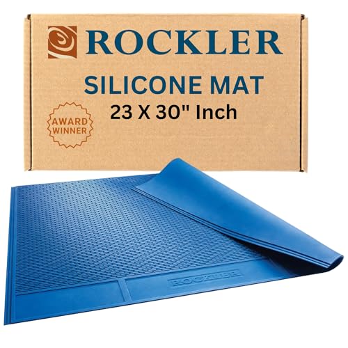 Rockler Silicone Glue Mat XL (23"x30") - Heat Resistant Mat for Projects, Garage, Shop, Dining Room Table – Easy to Clean Silicone Mats for Crafts – Rollable Workshop Accessories for Easy Storage - size: 30" x 23.5"