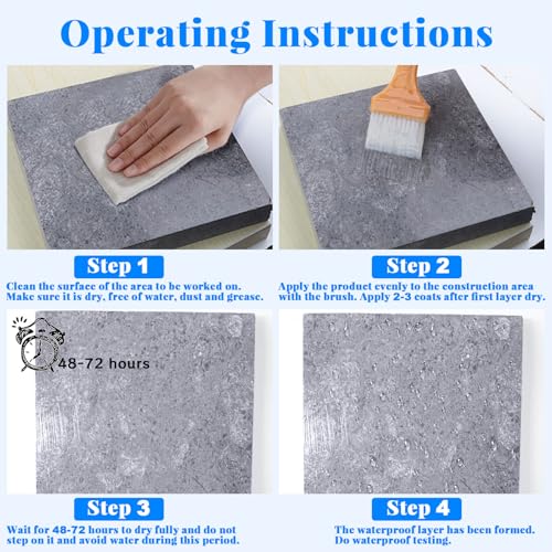 Invisible Waterproof Agent, 17.63oz Transparent Polyurethane Waterproof Coating Anti-Leakage Repairing Adhesive for Roof Walls Bathroom Kitchen Indoor Outdoor - color: Transparent-17.63oz