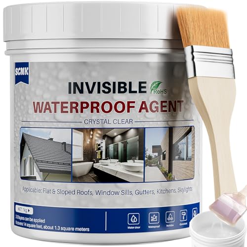 1000g Transparent Waterproof Coating Agent, Super Strong Waterproof Insulating Sealant, Invisible Waterproofing Sealant for Roofs, Walls, Indoor and Outdoor Use - size: 1000g