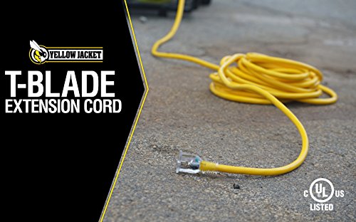 Southwire Yellow Jacket Extra Heavy Duty Extension Cord - Power Cable for Outdoor Tools & Equipment - 10 Gauge SJTW with Lighted End & Molded Plug - 50 Foot