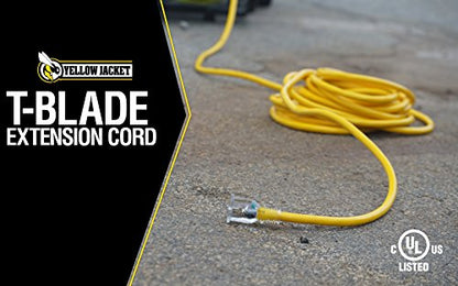 Southwire Yellow Jacket Extra Heavy Duty Extension Cord - Power Cable for Outdoor Tools & Equipment - 10 Gauge SJTW with Lighted End & Molded Plug - 50 Foot