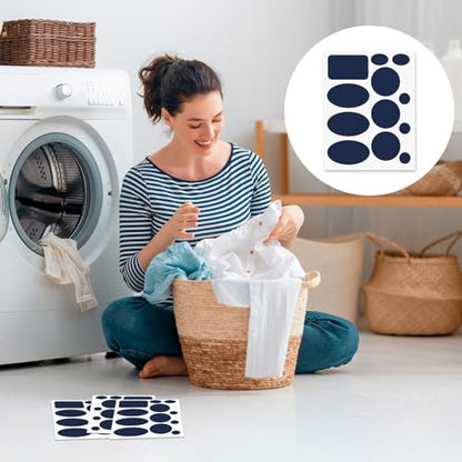 Down Jacket Patches Nylon Repair Tape Self-Adhesive Repair Patch | Pre-Cut, Waterproof Tear-Resistant Rip-Stop Nylon Fabric Patches to Fix Holes in Clothing, Sleeping Bags - color: Dark Blue