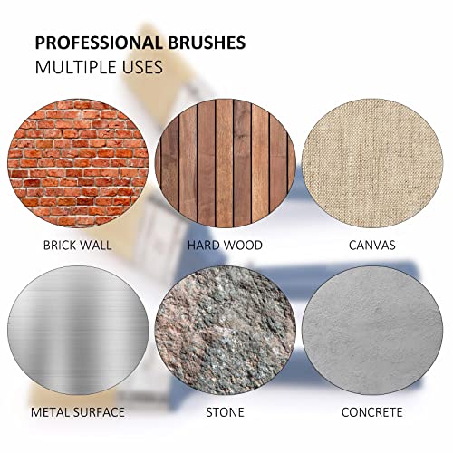 Genixart Extendable Paint Brushes for Walls & Ceiling, Multi Angle Adjustable Masonry Paint Brush for Fence Stain & Wood Varnish (3 Pack)