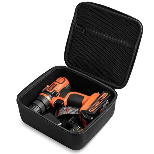 caseling Hard EVA Tool Organizer – 8.67" x 7.8" x 3.5" Protective Travel Case for Black+Decker Drill & Electronics, Black