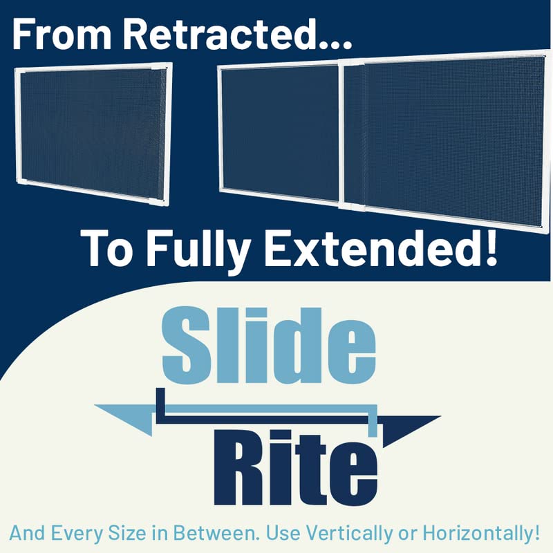 Adjustable & Expandable Window Screen with Slide Rite Technology 21" - 39" x 15" (4-Pack) Pre-Framed Window Screen - size: 21" - 39" x 15" (4-pack)