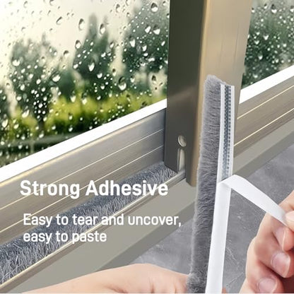 Window Weather Stripping Door Seal, 33 Ft Self-Adhesive Winter Insulation Strip for Exterior Front Door Frame Window Soundproofing Noise Cancelling Window Inserts, 0.35"Wide x 0.2"Thick, Gray - size: 0.35" Wide x 0.2" Thick