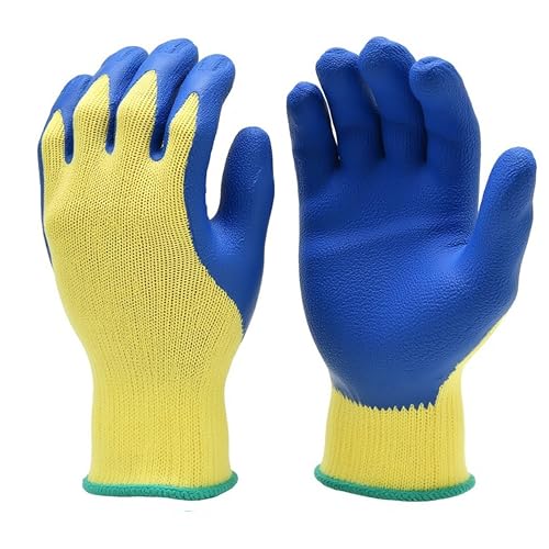 G & F 1607M Blue Kevlar Cut Resistant Work Gloves, Medium - size: Medium (Pack of 1)