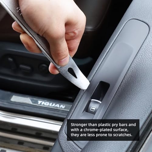 Dual Head 4140 Pry Tool, Pry Bar Trim Removal Tool, Pry Tool, Car Trim Removal Tool Kit, Trim Removal Tool Kit, Panel Removal Interior Trim Removal Kit, Automotive Tools - color: Dual Head 1pc