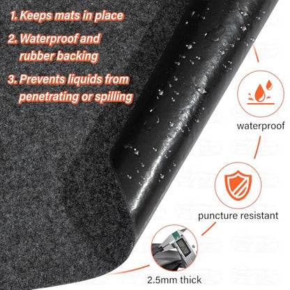 Garage Floor Mats for Under Car,6.6x8.5 FT Oil Spill Mat,Oil Absorbent Golf Cart Parking Mat,Protect Floors from Oil Drips, Spills, Stains and Splatters - size: GFM-6.6x8.5 FT