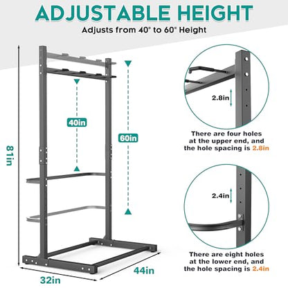 EVERHANGER Freestanding Bike Rack, Vertical Bike Rack Stand for Garage, Bicycle Storage Organizer, Holds Up to 4 Bikes - style: 4 Bike Hooks