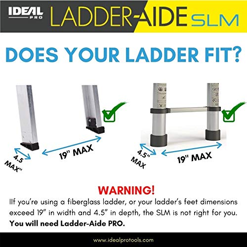 Ideal Security Ladder-Aide SLM, Ladder Leveler for Single and Extension Ladders - style: Ladder-Aide SLM