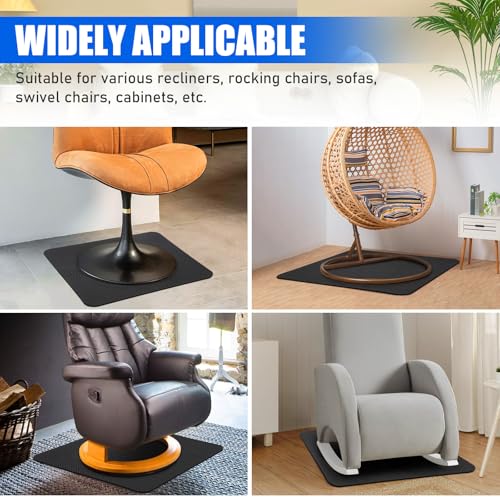 Non-Slip Recliner Pad for Hardwood Floors, Premium Recliner Floor Gripper Pad to Keep Furniture from Sliding, Anti Slip Furniture Mat Gripper for Under Recliner Sofa Couches Chairs Carpet