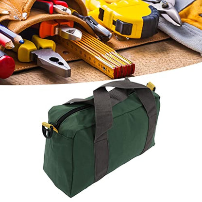 Tool Bag, Wide Mouth Design, Hand Tool Bag, Large Capacity, Waterproof, Heavy Duty, Portable Tool Tote for Vehicle Maintenance, Carpentry, Technicians (12 inch)