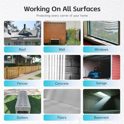 Transparent Waterproof Coating, Indoor & Outdoor Sealant, Invisible Waterproof Agent, Water-Based Clear Sealant for Roofs, Walls, Bathroom, Kitchen, Garden, Invisible Leak Repair Coating (16 floz) - style: 16 floz