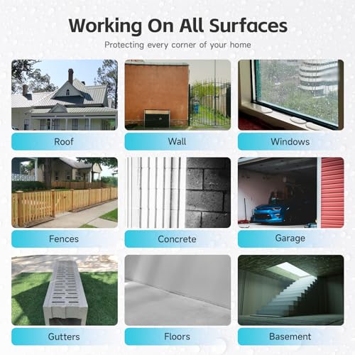 Transparent Waterproof Coating, Indoor & Outdoor Sealant, Invisible Waterproof Agent, Water-Based Clear Sealant for Roofs, Walls, Bathroom, Kitchen, Garden, Invisible Leak Repair Coating (32 floz) - style: 32 floz