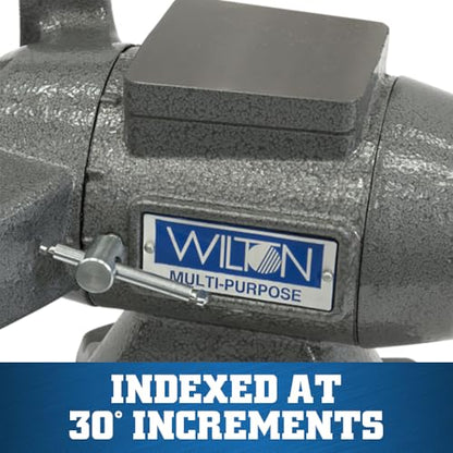 Wilton Multi-Purpose Bench Vise, 5-1/2" Jaw Width, 5" Max Jaw Opening, 2-3/4" Throat (Model 550P) - size: 5-1/2 in.