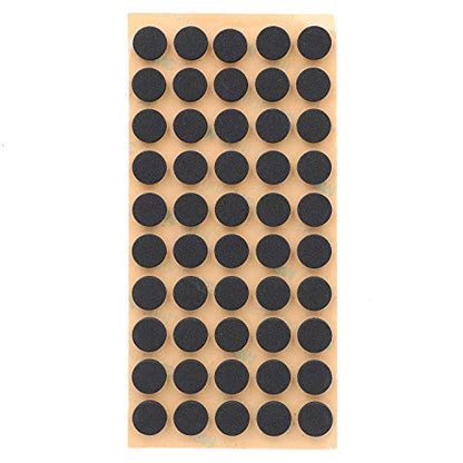 Furniture EVA Foam Pads 3/8" (10mm) Diameter Round 3M Self Adhesive Protects Kitchen Cabinets, Drawers, Desks and Furniture Against Bumps and Scratches 100 Pack - Black - color: Black Eva 100 Pack