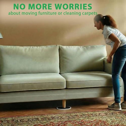 Extra Large Furniture Sliders for Carpet, 9.5 Inch Heavy Duty Reusable Moving Pads for Carpet and Hardwood Floors, Glides to Protect Surfaces and Easy Relocation - size: For Carpet - 4 PCS