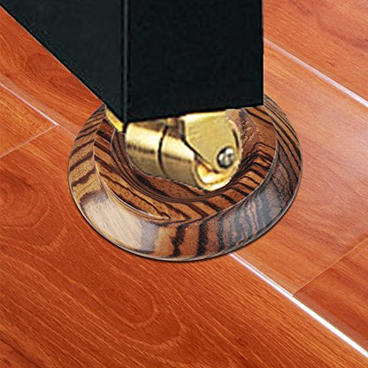 Upright Piano Caster Cups,Premium Quality Hardwood Piano Caster Pads Furniture Leg Pad Set of 4,with Non-Slip Moisture-Proof& Anti-Noise Felt Pads (Zebra Wood) - color: Zebra Wood