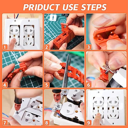 Outlet Spacers for Electrical Box Extender - 60 PCS Outlet Spacer Switch Light Receptacle for Loose Plug Fix - Plastic Shims Plate for Tile Backsplash Wall Electric Socket - size: 60 PACK