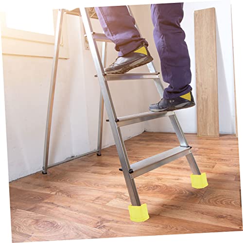 POPETPOP 4pcs Professional Ladder Feet Protectors Non-Slip Stair Treads Safety Devices for Ladders Home Use - color: Yellow
