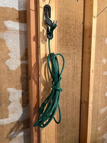 S Hook - CordLok – Universal Cord Lock Clip Keeps Cords Secure, Prevents Unplugging, Stops Loose Connections – Ideal for Appliances, Power Tools, Outdoor Equipment & Electronics (2-Pack)