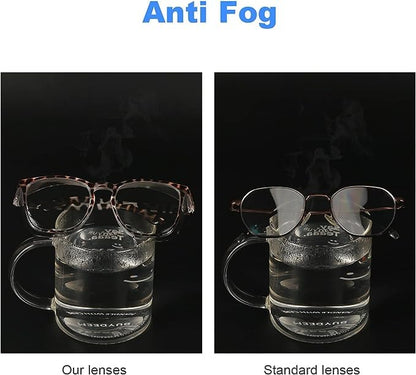 Stylish Safety Glasses Goggles for Women Girls Anti-fog Glasses Protective Eyewear Clear Glasses - color: Pink +Tortoise