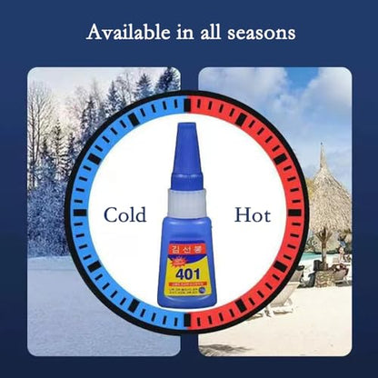 2024 New Multipurpose High-Grade Bonding Glue, 401 Glue Instant Fast Adhesive, All Purpose Repair Adhesive for Ceramic Plastic Wood Metal (4 pcs) - color: 4 pcs