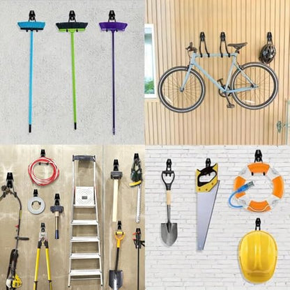 Garage Hook Tool Ladder and Bicycle Wall Mount Storage Rack Heavy Duty Hook Medium BLC390-02 - size: Large(5.12*2.36*5.12 inch)