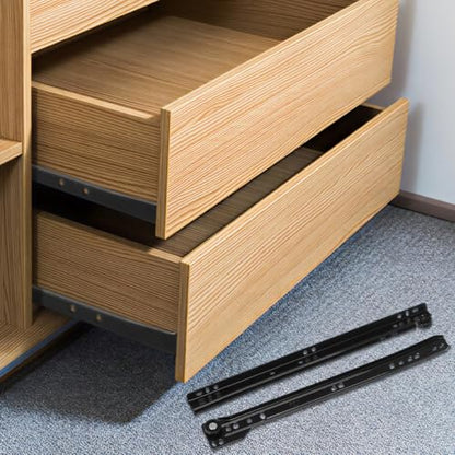 ARTIBETTER Drawer Slide Kit - Self-Closing Rails, Cabinet Drawer Slides (12 inch, Side-Mounted)