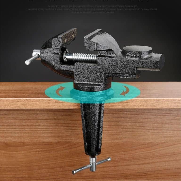 Table Vise Home Vise Clamp-On Vise, 2.5" black - size: 2.5" black
