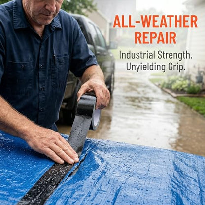 Versatile Waterproof Tape - Thick, Flexible Rubberized Sealant for Leak Repair, Ideal for Indoor/Outdoor Use on Plastic, Glass, Metal - Perfect for Home, RV Roofs, Pools & Plumbing