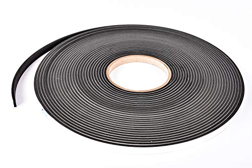 Sponge Neoprene Stripping W/Adhesive 3/8in Wide X 1/8in Thick X 50ft Long