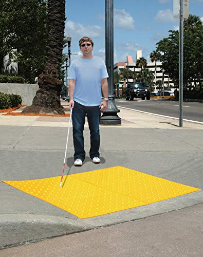 UltraTech 0752 - 5' x 2' Urethane Retrofit Ultra-ADA Warning Pad with Raised Truncated Dome Design, Yellow - size: 5' x 2', style: Yellow Retrofit