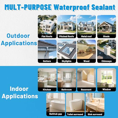 Hupeyna Liquid Waterproof Sealant, Invisible Water Proof Agent, Anti-Leakage Repairing Transparent Waterproof Coating, Indoor and Outdoor Water-Based Waterproofing Glue 1L