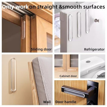 4PCS Long Furniture Bumpers - Wall Protector Guards, Fridge Door Stopper, 5.5x0.7x0.2inches - size: 4pcs Long Thick