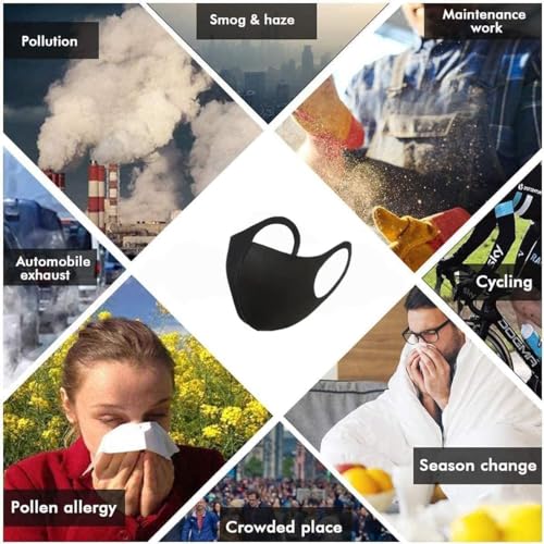 20 Pack Face Mask Unisex Washable and Reusable Comfortable Face Protection from Dust Pollen Pet Dander Fashionable Anti-Smog