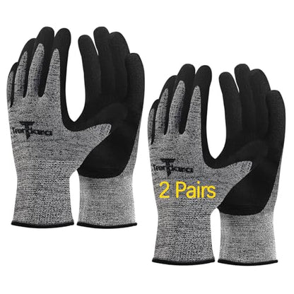 gardening gloves,garden gloves for women,Breathable latex dipped,Suitable for weeding and warehouse handling - color: 2 Pairs Gray Gloves