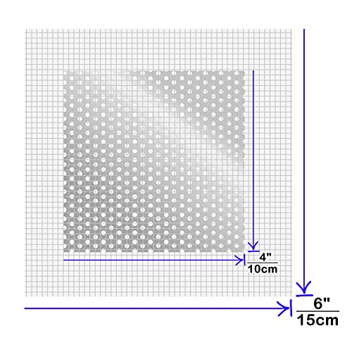 Wall Repair Drywall Repair kit, Self Adhesive Fiberglass 4 Inch Aluminum Wall Fiber Mesh Large Hole Repair Patch Sheetrock Ceiling Dry Wall Fixing Patch for Drywall Plasterboard - size: 4 in. x 4 in.