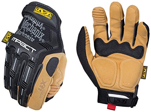 Mechanix Wear Material4x M-Pact Gloves - Abrasion-Resistant Gloves for Hand Safety - Machine Washable - Breathable - Secure Fit - Tear-Resistant - Durable - Brown/Black - X-Large - size: X-Large