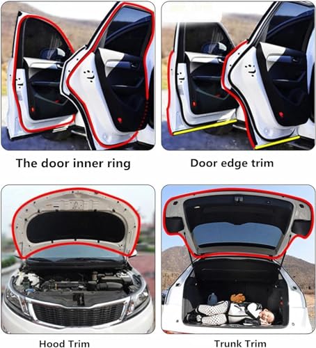 Self-Adhesive D Shape Door Rubber Seal Strip,1" RV Slide Out Seal EPDM Rubber, Weather Stripping for Fill Gaps,Apply to Car,Truck,RV,Boat and Home Application (8ft)