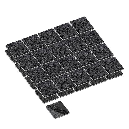KING MOUNTAIN 1x1 Inch Hook and Loop Strips, 20 Sets Nylon Self Adhesive Tape, Double Sided Strong Back Adhesive Tape and Dots for Office, Home and Crafting, Heavy Duty, Black - size: 1*1in, style: Black Tape
