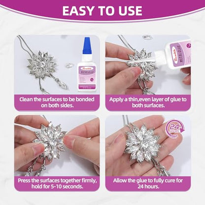 Metal Super Glue 60g – Heavy Duty Clear Instant Adhesive for Metal Bonding, Steel, Aluminum, Zinc – Ideal for DIY Repairs – Waterproof, Heat-Resistant, Anti-Clog Cap - size: 60g, style: Metal Glue