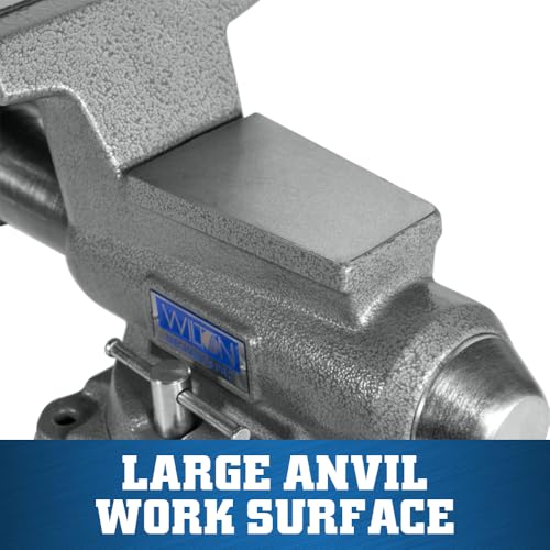 Wilton Mechanics Pro Bench Vise, 6-1/2" Jaw Width, 6" Jaw Opening, 4-3/8" Throat (Model 865M) - size: 6-1/2 in.