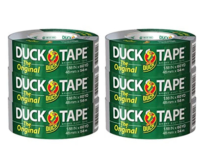 Duck Brand All-Purpose Duct Tape, Silver, 1.88 in. x 60 yd., 6 Rolls (242817) - size: 6 Rolls, 60 Yds